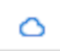 OneDrive File Explorer status icon: white cloud with blue outline - available for download from cloud